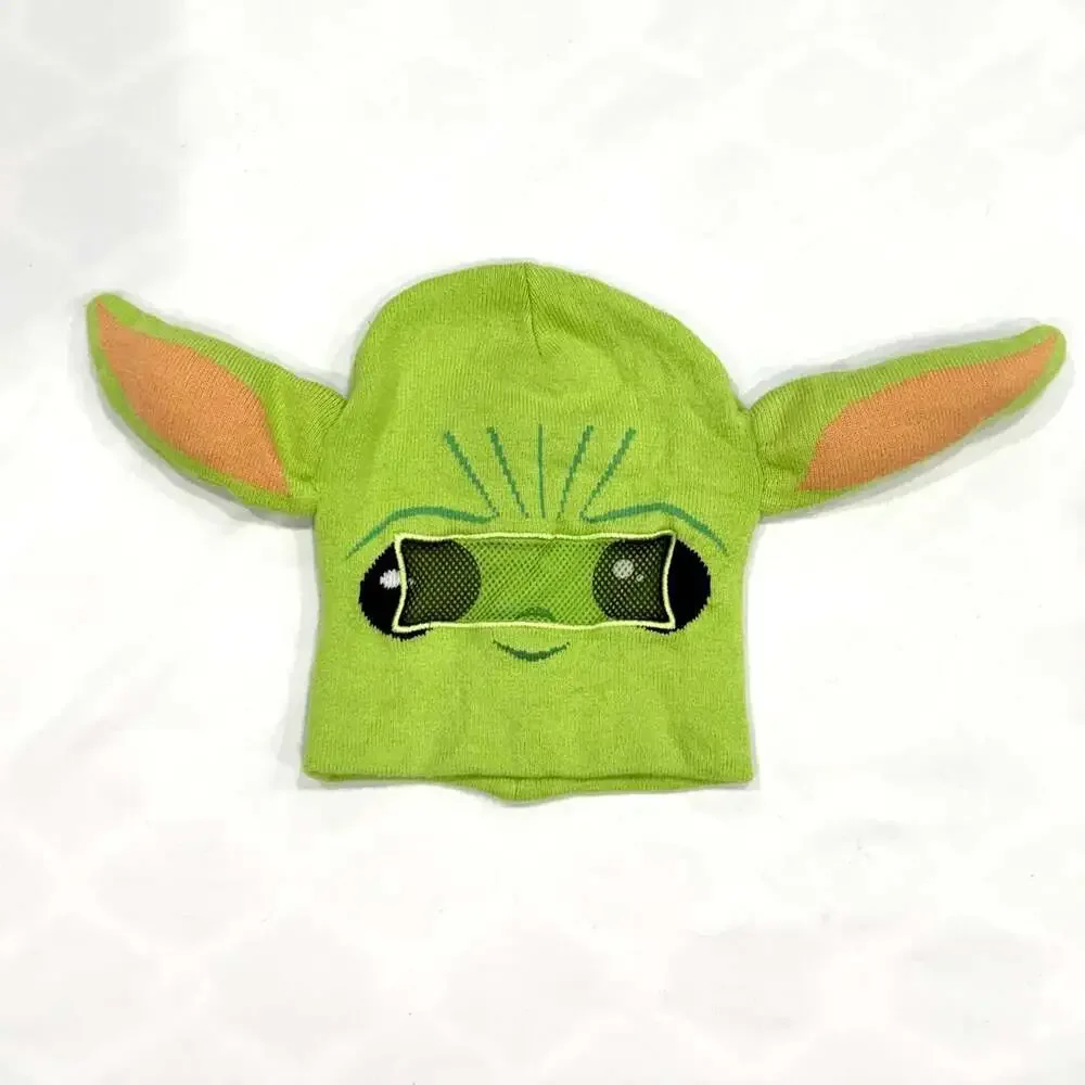 Star Wars The Mandalorian “The Child” Baby Yoda Kids Flip-Down Beanie Hat